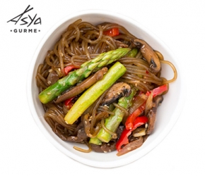 Mushroom and Asparagus Japchae || Asya Gurme