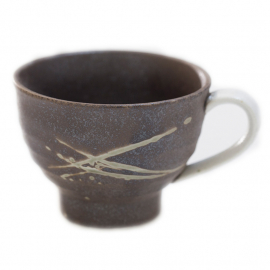 Mat Desenli Porselen Kahve Bardağı 190ml