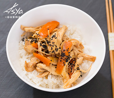 Ağır Ateşte Pişmiş Tavuk Teriyaki